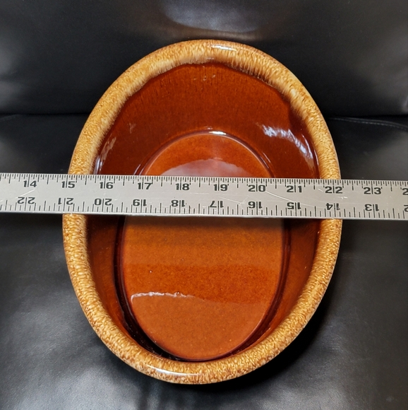 Vintage Pottery Hull USA Oven Proof Brown Drip 10" x 7" Oval Casserole Dish EUC - Picture 14 of 17